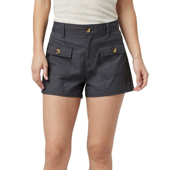 Vuori Women's Vintage Ripstop Utility Shorts Charcoal Size Large Hiking Camping - Picture 2 of 6